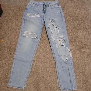 Distressed Light Blue Women's Jeans